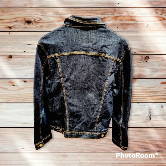 Zara Dark Blue Denim Jacket - Picture 7 of 7